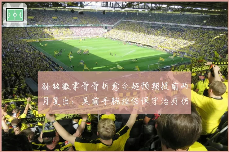 孙铭徽掌骨骨折愈合超预期提前两月复出，吴前手腕挫伤保守治疗仍存变数