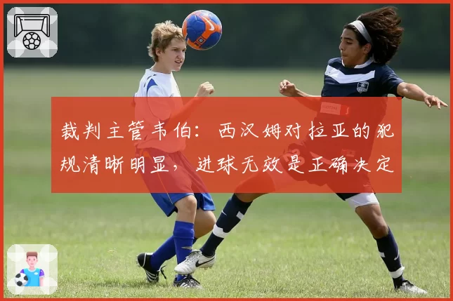 裁判主管韦伯：西汉姆对拉亚的犯规清晰明显，进球无效是正确决定
